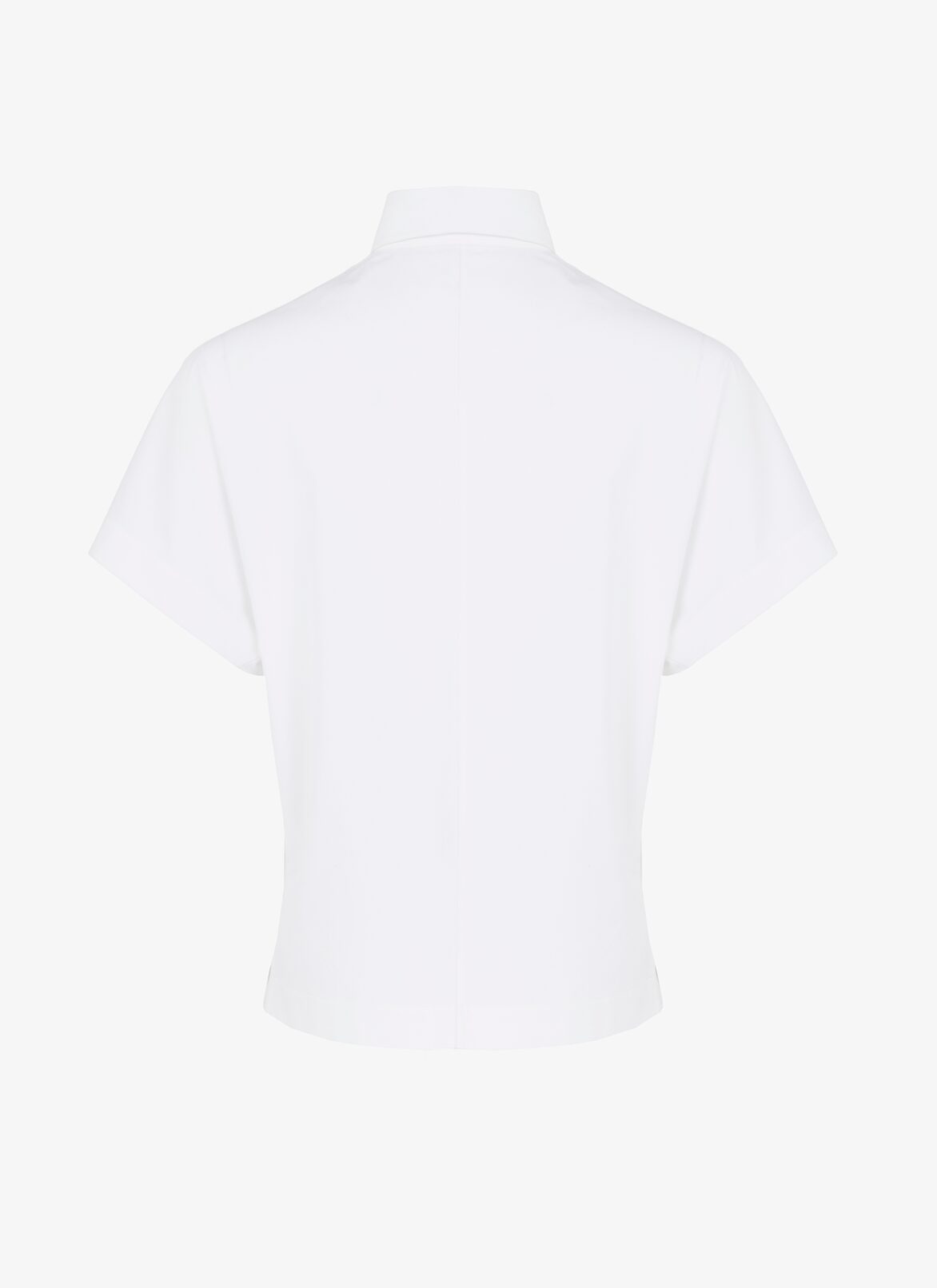 Short-Sleeved Japanese Poplin Shirt ALAÏA WHITE SHORT-SLEEVED JAPANESE POPLIN SHIRT